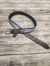 Vineyard Vines Nautical Belt Size 30 FISH Preppy Blue