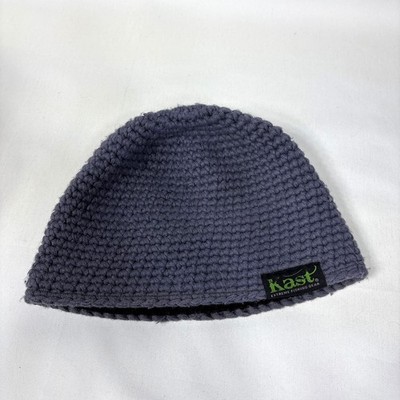Kast Extreme Fishing Bear Gray Knit Fleece-Lined Skull Cap Beanie Hat OS
