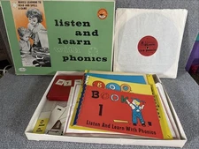 Vintage 1960s Listen And Learn With Phonics Kit Dorothy Taft Watson USA