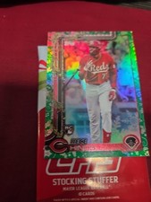 Rece Hinds Rc - 2025 Topps Holiday STOCKING STUFFER PACK SSP Green Foil