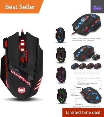 T90 Kabelgebundene Gaming Maus - Geschwindigkeitsregelung, ergonomisches Design und Gewichtsabstimmung