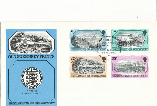 GUERNSEY   FDC    ISSUED  1982   (01)