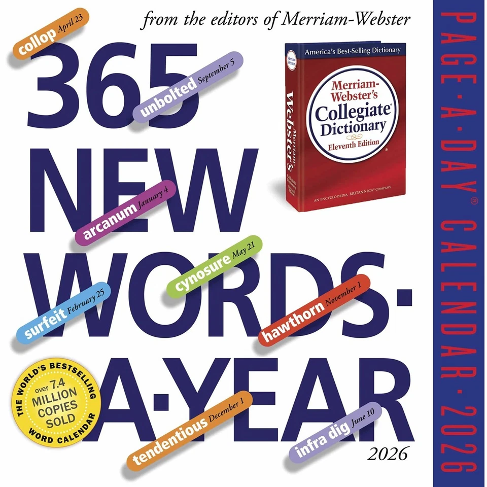 365 New Words A Year Desk Calendar 2026 - Entertainment - Day To View - Image 2 of 3