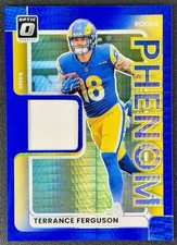 2025 Optic Football #RPBH-TFE Terrance Ferguson Phenom Blue Hyper Patch