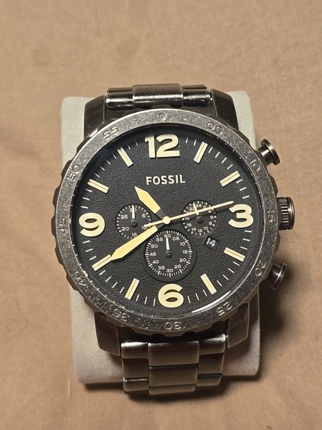 Fossil Watch. Metal Clasp Three Dial. Stainless S… - image 1
