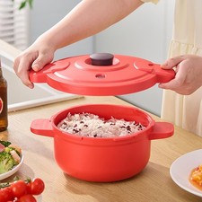 Microwave Pressure Cooker Easy Clean Food Grade PP Locking Lid Multi Cooker