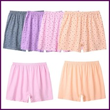 6ps/lot large size Boxer women cotton woman panties High Waist women's shorts