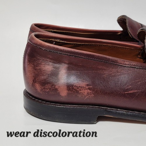 Allen Edmonds 1032 Lake Forest Oxblood Leather Slip On Penny Loafer Men's 11D US - Picture 12 of 24