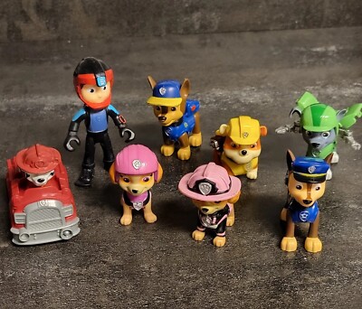 Nickelodeon Paw Patrol Chase Rubble Marshall Ryder Sky Pups Action Figure LOT
