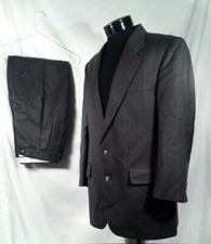 Jos. A. Bank Suit 2 Piece Grey Pinstripe Blazer Sport Coat Pants Men's 42 R