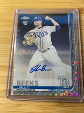 2019 Topps Chrome Update- Rookie Autographs Jalen Beeks (AU, RC) /125 Refractor