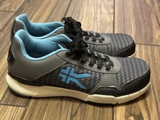 Kuru Quantum Sneaker Comfort Walking Shoe Glacial/Slate Gray/Black Womens 9