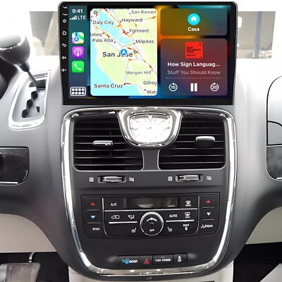 Android Carplay For Chrysler Town & Country 2011-2016 Car Stereo GPS FM Radio