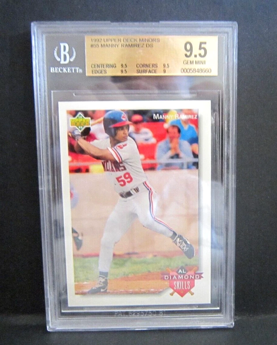 Manny Ramirez RC 1992 Upper Deck Minors DS Rookie#55 BGS9.5!Indians OF RC GOAT - Picture 1 of 2