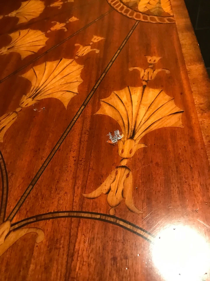 maitland smith furniture Early 20th Century Parcel Gilt Mahogany & Stainwood  - Image 3 of 4