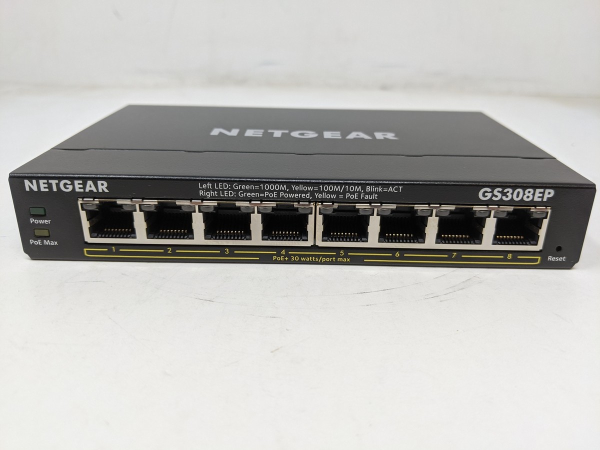 Switches Et Hubs Réseau - Gs308p-100pes Gigabit 8 Ports Poe Ethernet 4 À 55w - C
