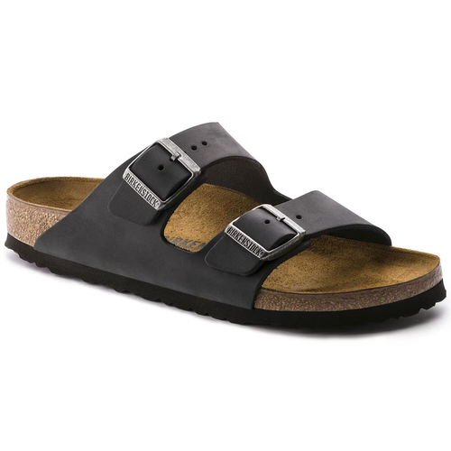 Birkenstock Men's Arizona Oiled Leather Sandals - Picture 2 of 26