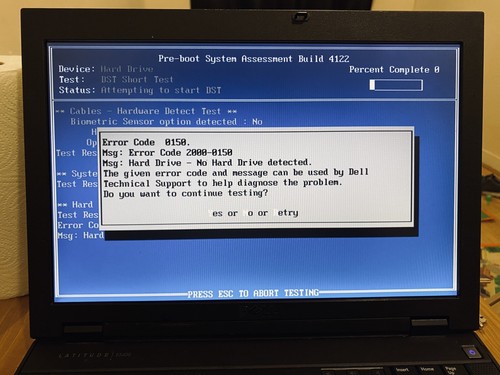 Dell Latitude E5400 Core2Duo 2.4GHz-14"laptom HDD Failure Faulty- Parts- Spare - Picture 9 of 12