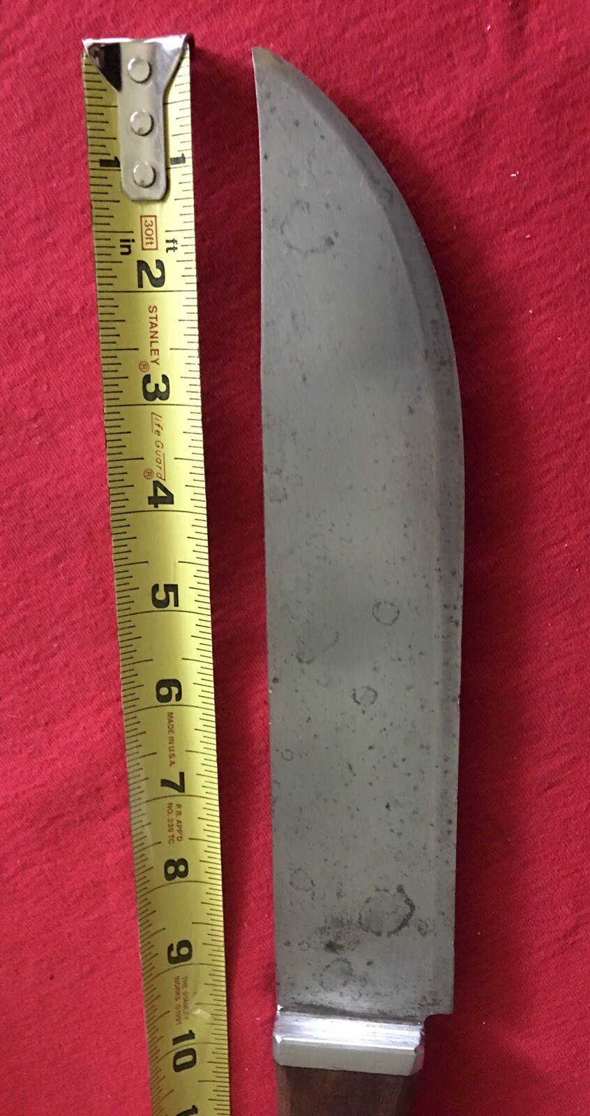US THEATER KNIFE FROM CUT DOWN KNIFEWOOD HANDLE9”BLADE 14” OVERALL eBay