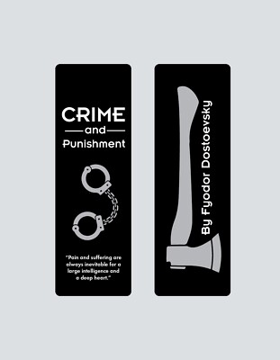 Crime & Punishment by Fyodor Dostoevsky Bookmark Set