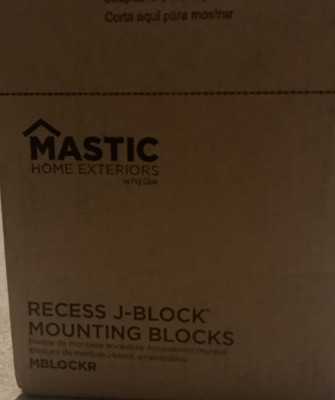 Mastic Recess J-Block by PlyGem Mounting Blocks MBLOCKR 156 Natural Slate