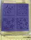Botanical FLOWERS 4 RUBBER STAMPS VINES — photo 2
