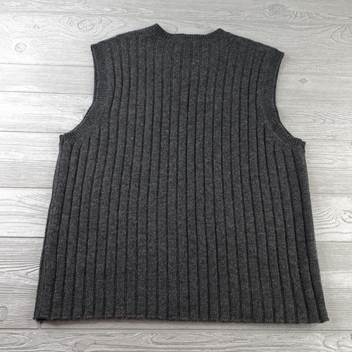Vintage J Crew Oarsman Sweater Vest Men's Large Ribbed Rowing Man Wool - Picture 4 of 6