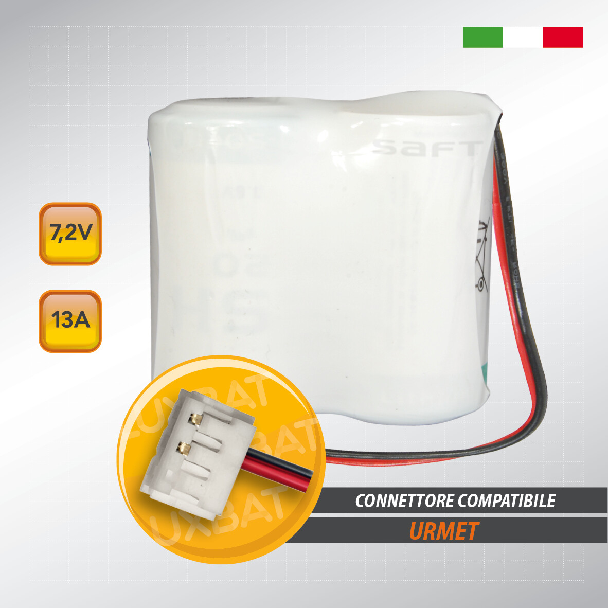 Batteria URMET 2ER34615M 7,2V 13Ah Litio FANSO per Antifurto e Sirene