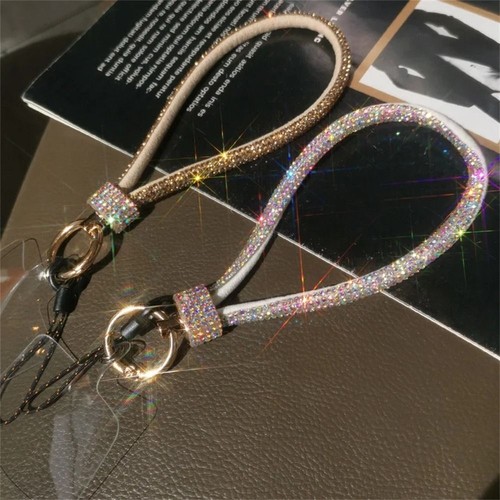 Bling Bling Phone Wrist Strap Rhinestone Diamond Lanyard Phone Charm - 第 8/20 張圖片