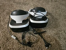 LOT OF 2 Sony PlayStation VR Headset PS4 Replacement CUH-ZVR2 White Headset Only