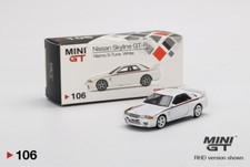 Mini GT 1/64 #106 Nissan Skyline GT-R (R32) Nismo S-Tune White