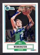 BILL WENNINGTON AUTOGRAPH ON CARD MINT CONDITION