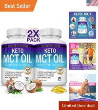 Keto MCT Oil Capsules - 3000mg Natural Coconut Softgels for Effortless Energy