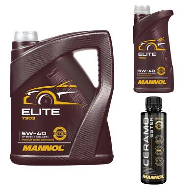 6L MANNOL Motoröl ELITE 5W-40 Inkl. Additive Ceramo Ester 9829