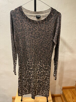L Frederick's of Hollywood Kleid mit Leopardenmuster