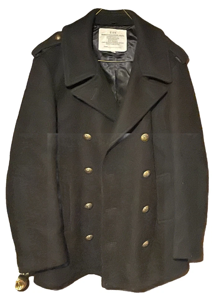 Abrigo Fidelity Pea Hecho en EE. UU. Gerald & Stewart Talla Pequeña (34) MP72132 Foto 3 de 4