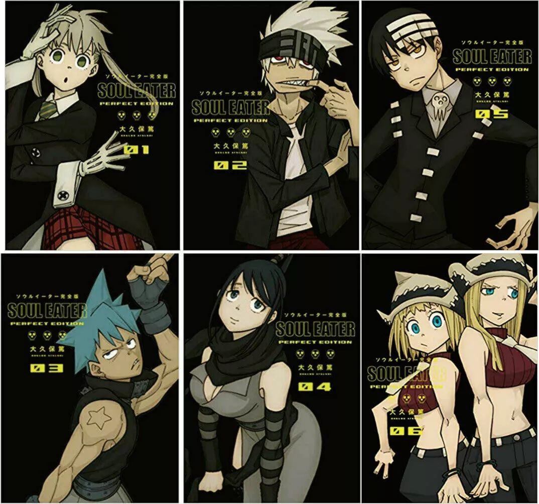 Soul Eater Perfect Edition Vol.1-6 Set Japanese Manga