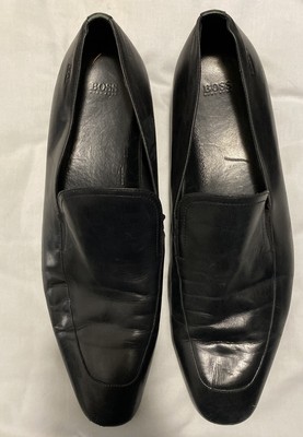 hugo boss leather loafers