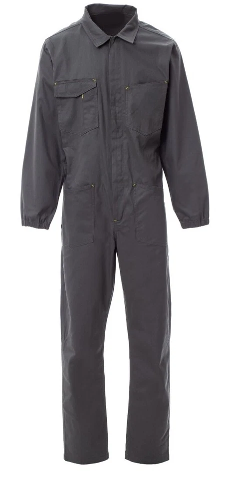 Taglie Forti Uomo Tuta Da Lavoro Officina Meccanico Over Size Cotone Fino 7XL - Immagine 3 di 3