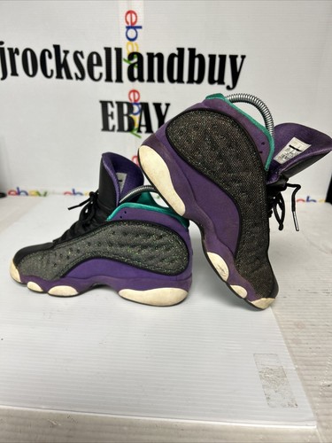 Nike Air Jordan 13 Retro 'Violet Teal' (439358-027) Taglia 5.5Y/7 Donna Così come sono - Foto 20 di 24