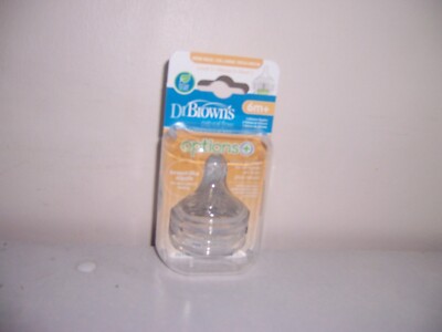 Dr Browns wide mouth bottle nipples 6M+ new