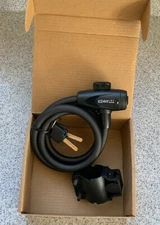 Titanker Bike Lock, Coiled Covered 4ft Cable With 2 Keys Mounting Bracket Black