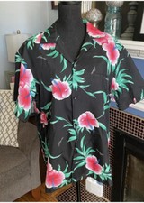 Helena  s of Hawaii Vintage Hawaiian print shirt, L