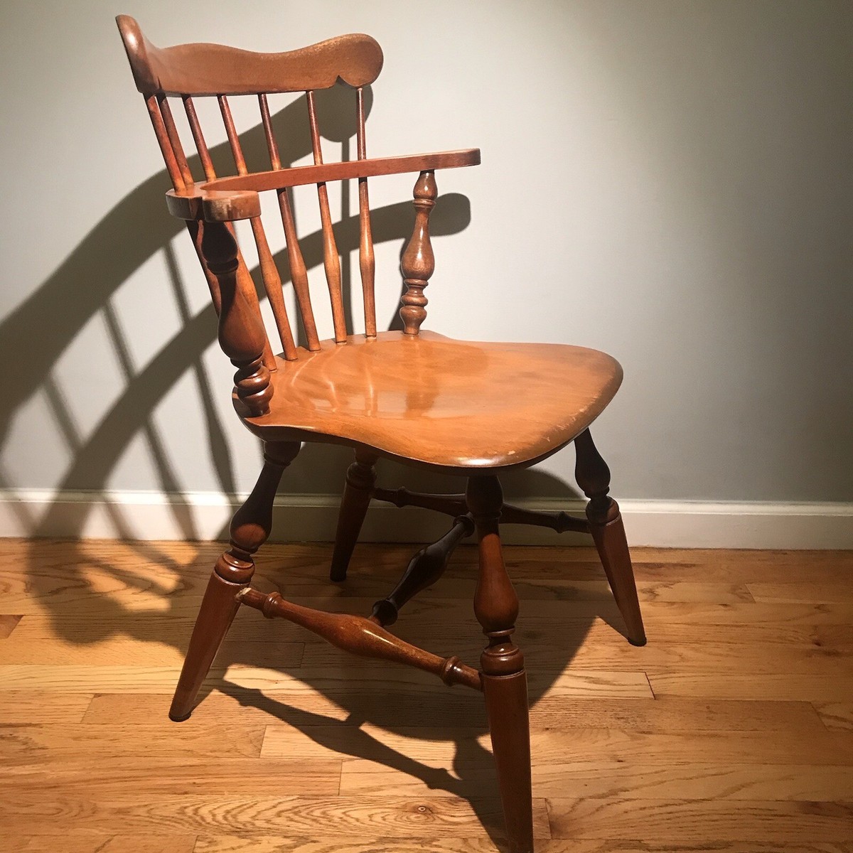 Ethan Allen Comb Back Chair Heirloom Nutmeg Maple 10 6040 for sale