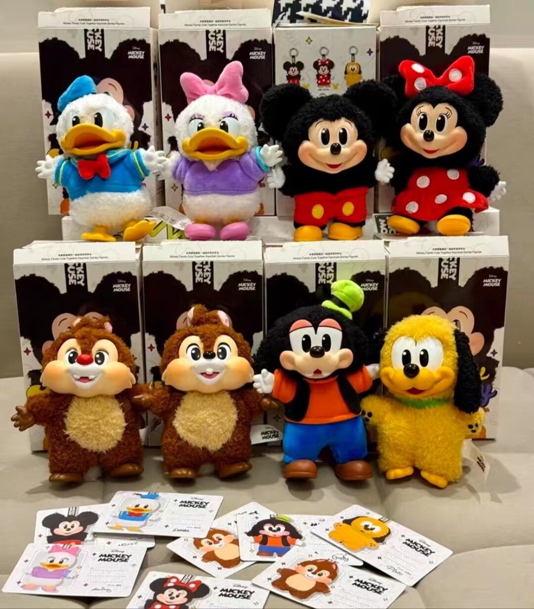 POP MART Mickey Family Cute Together Keychain Series Blind