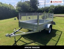 8x5  Apache Road Trailer Heavy Duty Galvanised Trailer with cage + Free Ramps