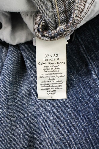 Jeans Bootcut De Hombre CALVIN KLEIN JEANS W32/L32 Con Botón Desgastados - Imagen 8 de 9