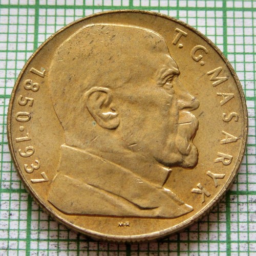 CZECH & SLOVAK FEDERATIVE REPUBLIC 1990 10 KORUN, T. G. Masaryk, UNC - Picture 3 of 6