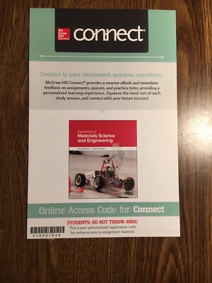 Connect Access Card for Foundations of Materials Science and Engineering