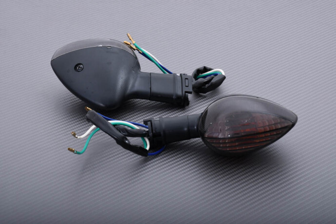 Clignotants Yamaha R1 04-06 avec lentille fumée haute visibilité